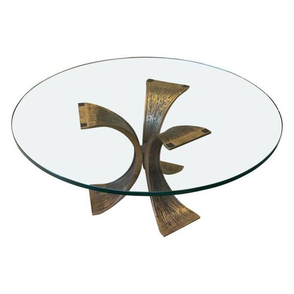 Luciano Frigerio (1928-1999) Table basse en bronze, Style Brutaliste, 1970