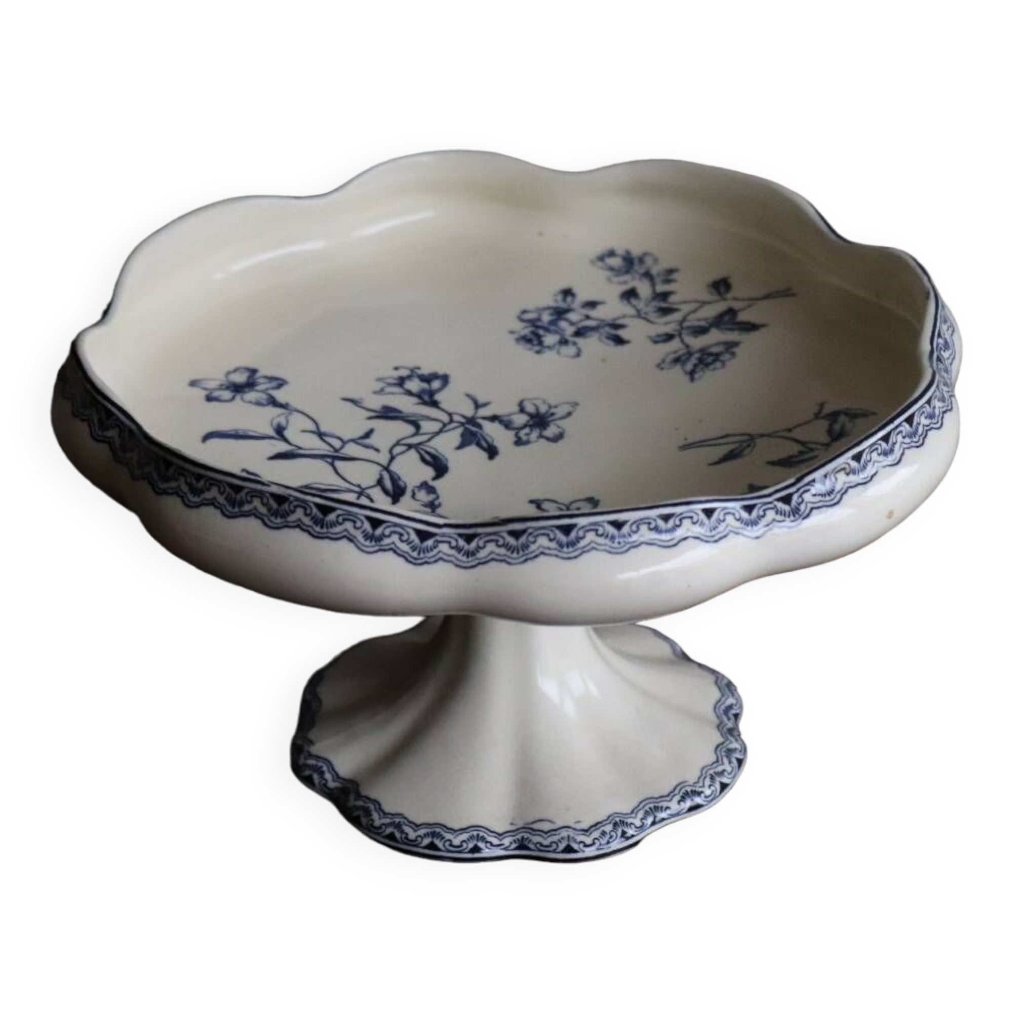 Iron earth compote bowl