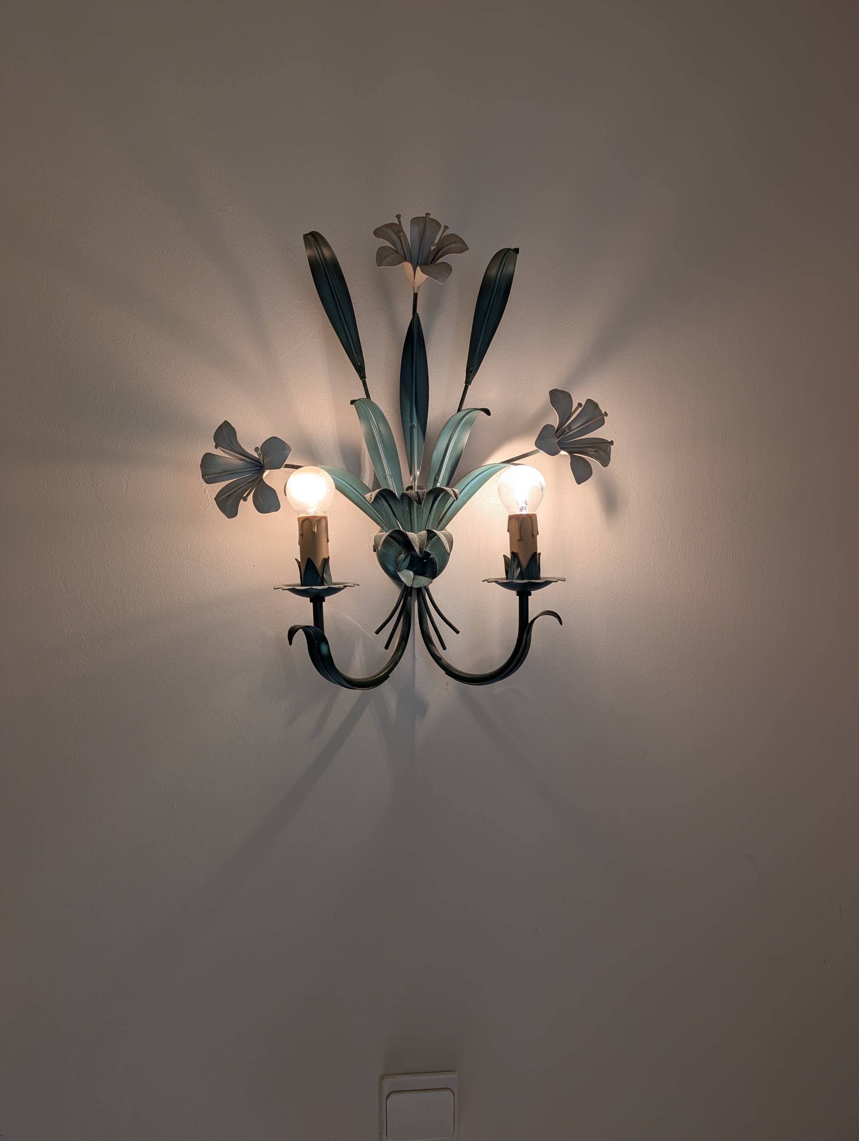Paire d'appliques vintage style Florentin