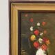 Old painting, still life with flowers signed Saint Alban, XX century