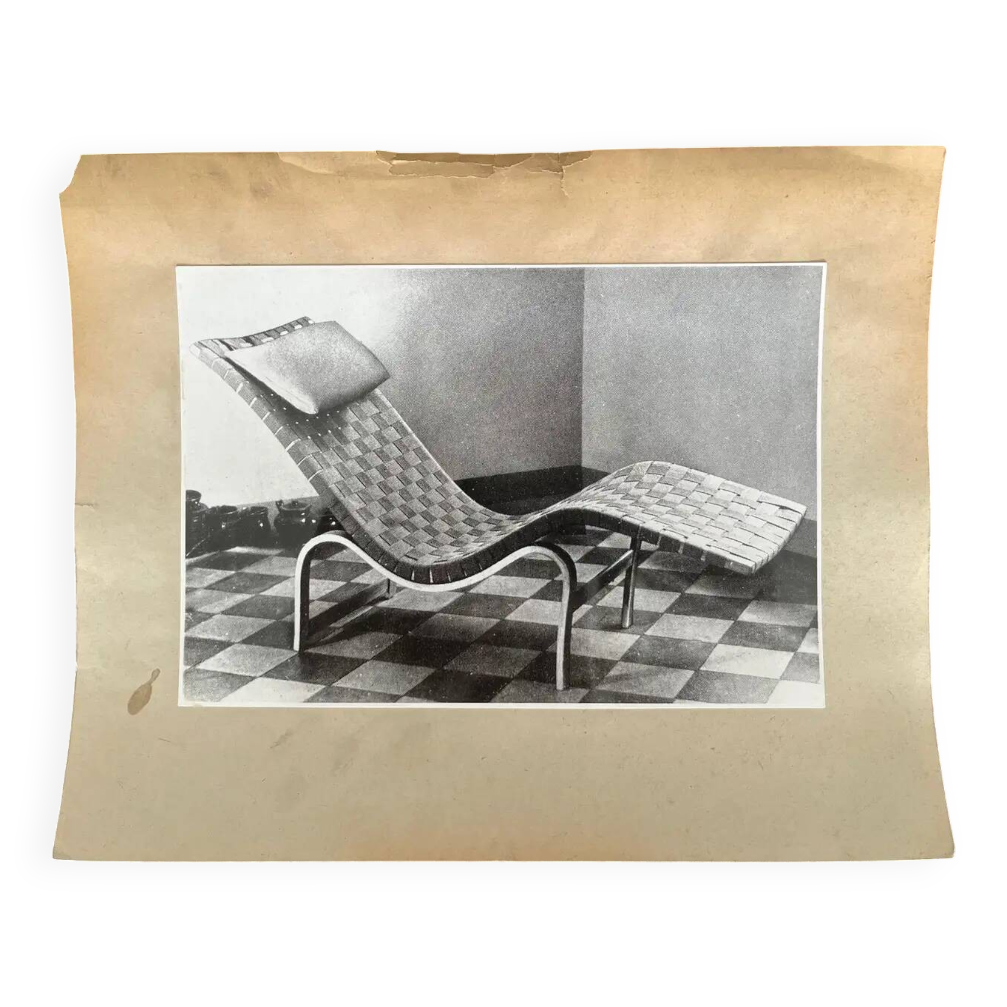 Original photo of Alvar Aalto lounge chair / Finland - 1950