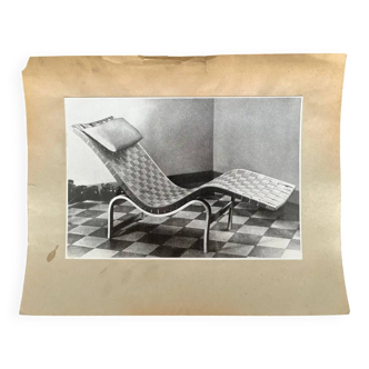 Original photo of Alvar Aalto lounge chair / Finland - 1950
