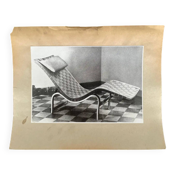 Original photo of Alvar Aalto lounge chair / Finland - 1950
