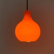 Mid-Century German Glass Pendant Lamp AH by Peill & Putzler, Set of 3