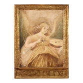 Bas-relief terracotta in terra di Signa stamped and numbered