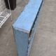 Wooden furniture with blue locker