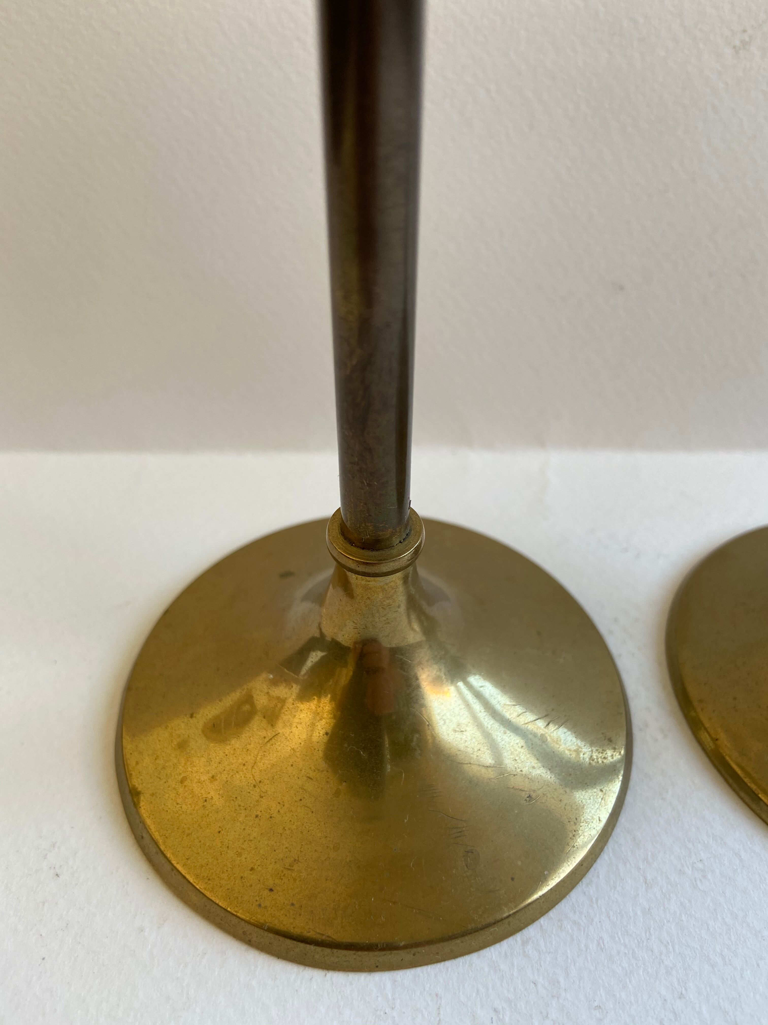 Pair of golden candlesticks