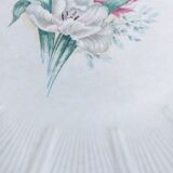 Antique rare large serving platter from L'Amandinoise with Iris decor D29, vintage France