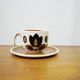 Vintage cup and saucer published by Boch La Louvière