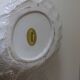 Large iridescent barbotine shell bowl, Italy vintage