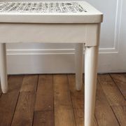 Wood and cane side table