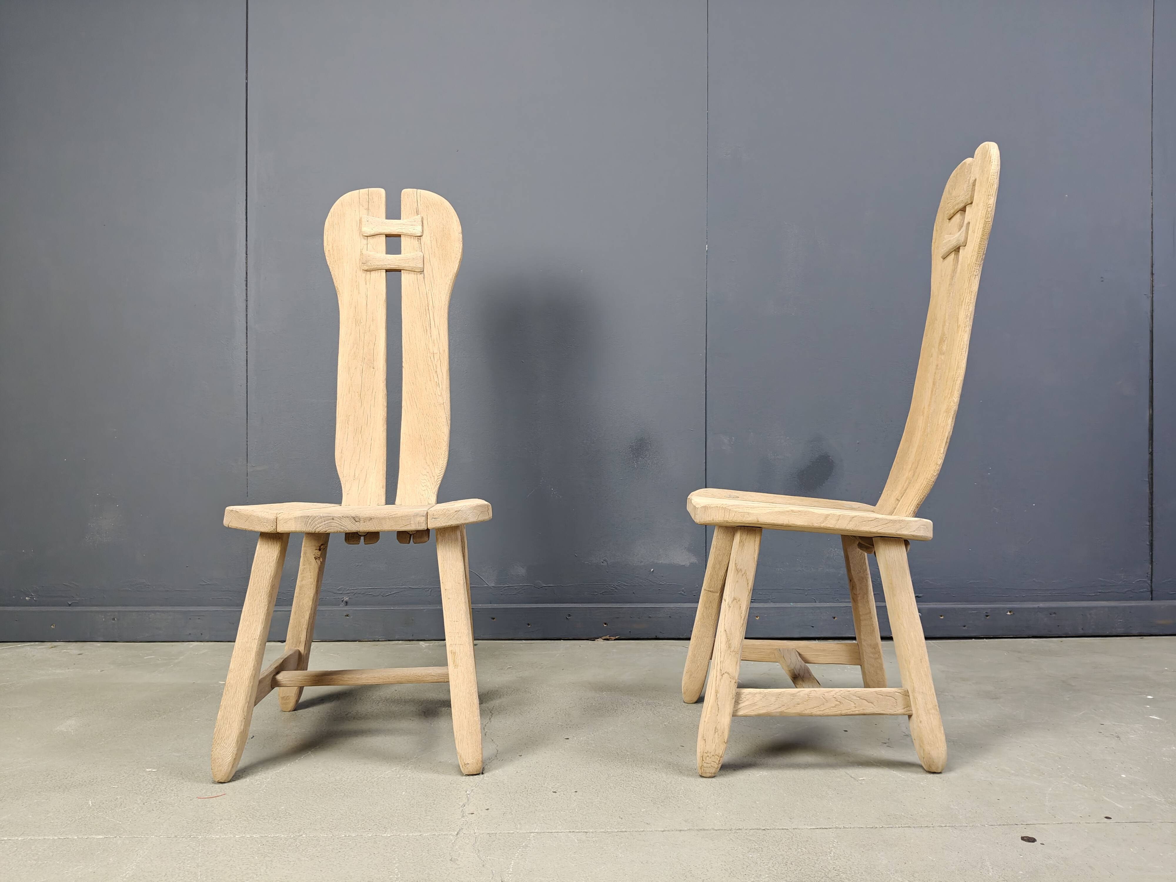 Vintage dining chairs by Depuydt, Belgium, set of 6 - 1960s