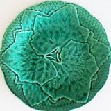 Lot of 16 plates faience of gien leaves of vines