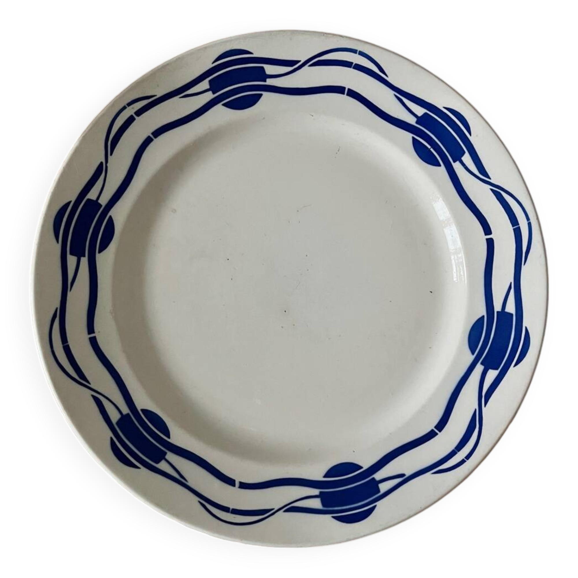 Flat round iron earth plate Badonviller Ballon