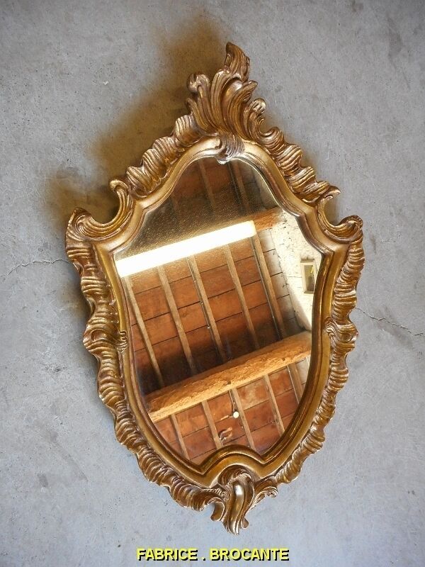 Mirror wooden frame dore louis XV