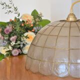 Mother-of-pearl and brass suspension