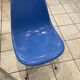 Turquoise blue DSR Eiffel fiberglass chair Eames Herman Miller vintage