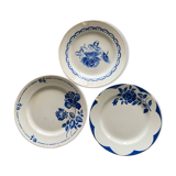 Mix and match 3 flat plates from Digoin.