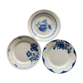 Mix and match 3 flat plates from Digoin.