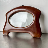 Art nouveau mahogany wooden frame measurements 18.5 cm x 15 cm  opening 12 cm x 7.5 cm