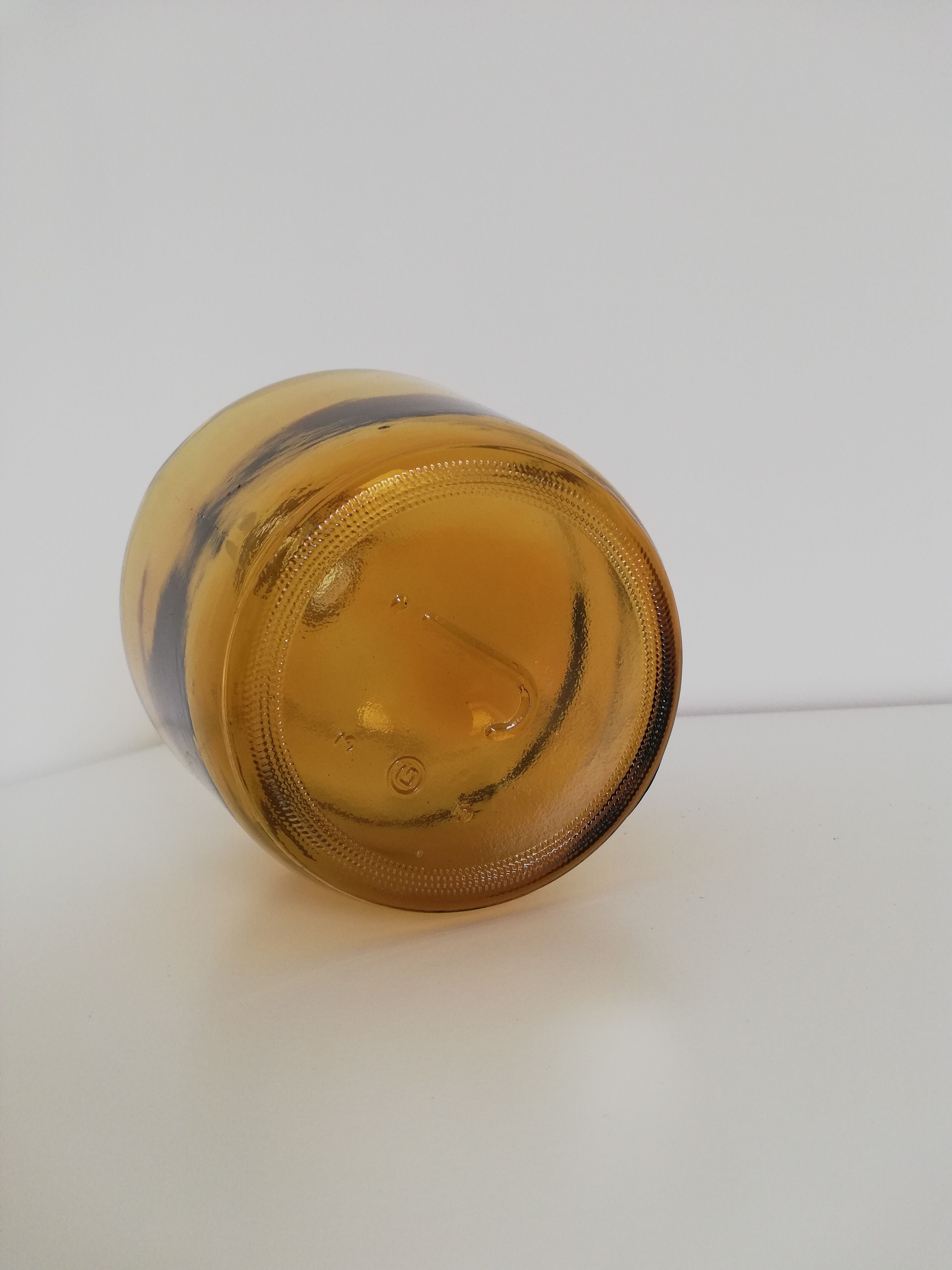 Vintage amber demijohn