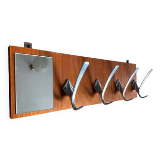 Scandinavian teak coat rack from the 60s