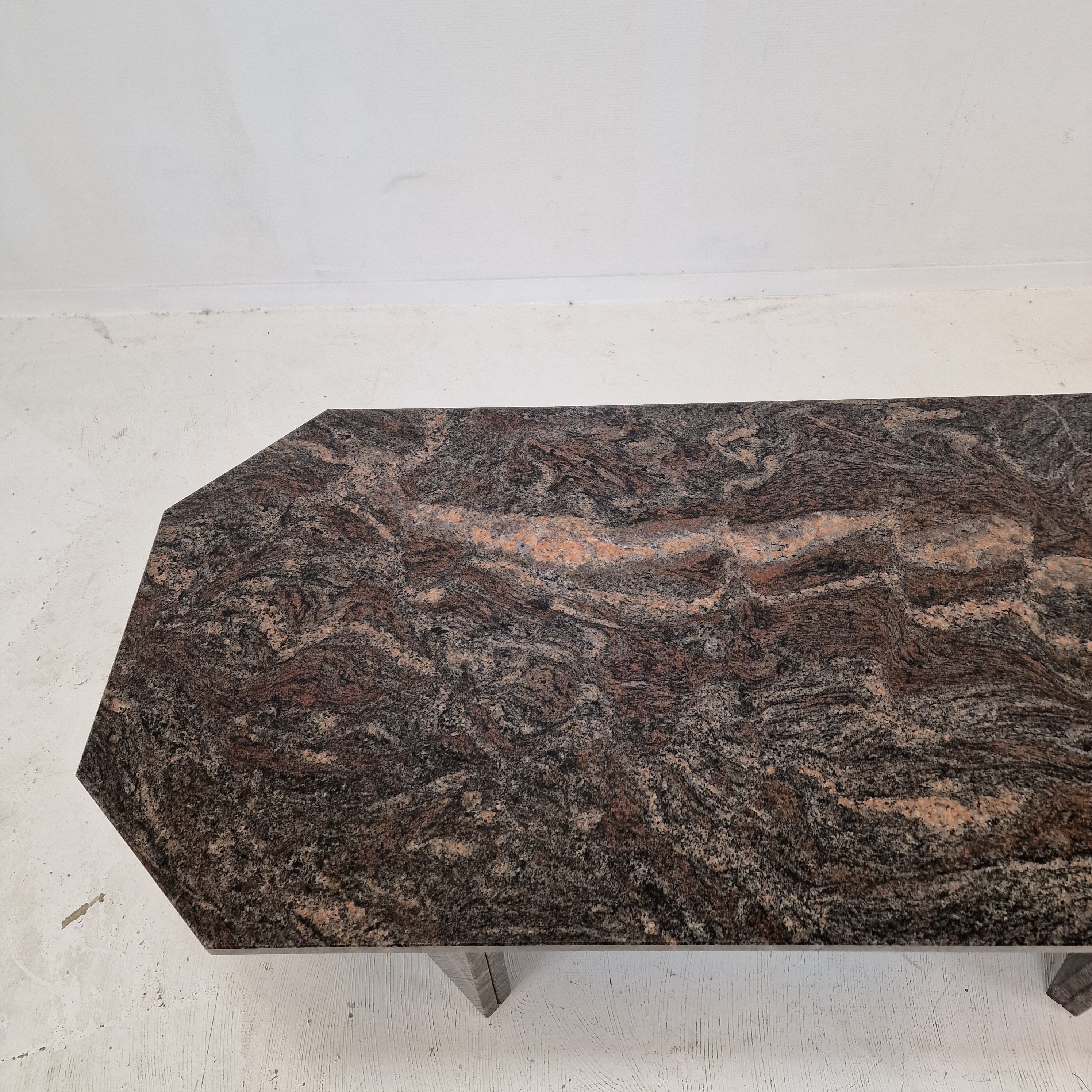 Coffee table in granite, 1980s