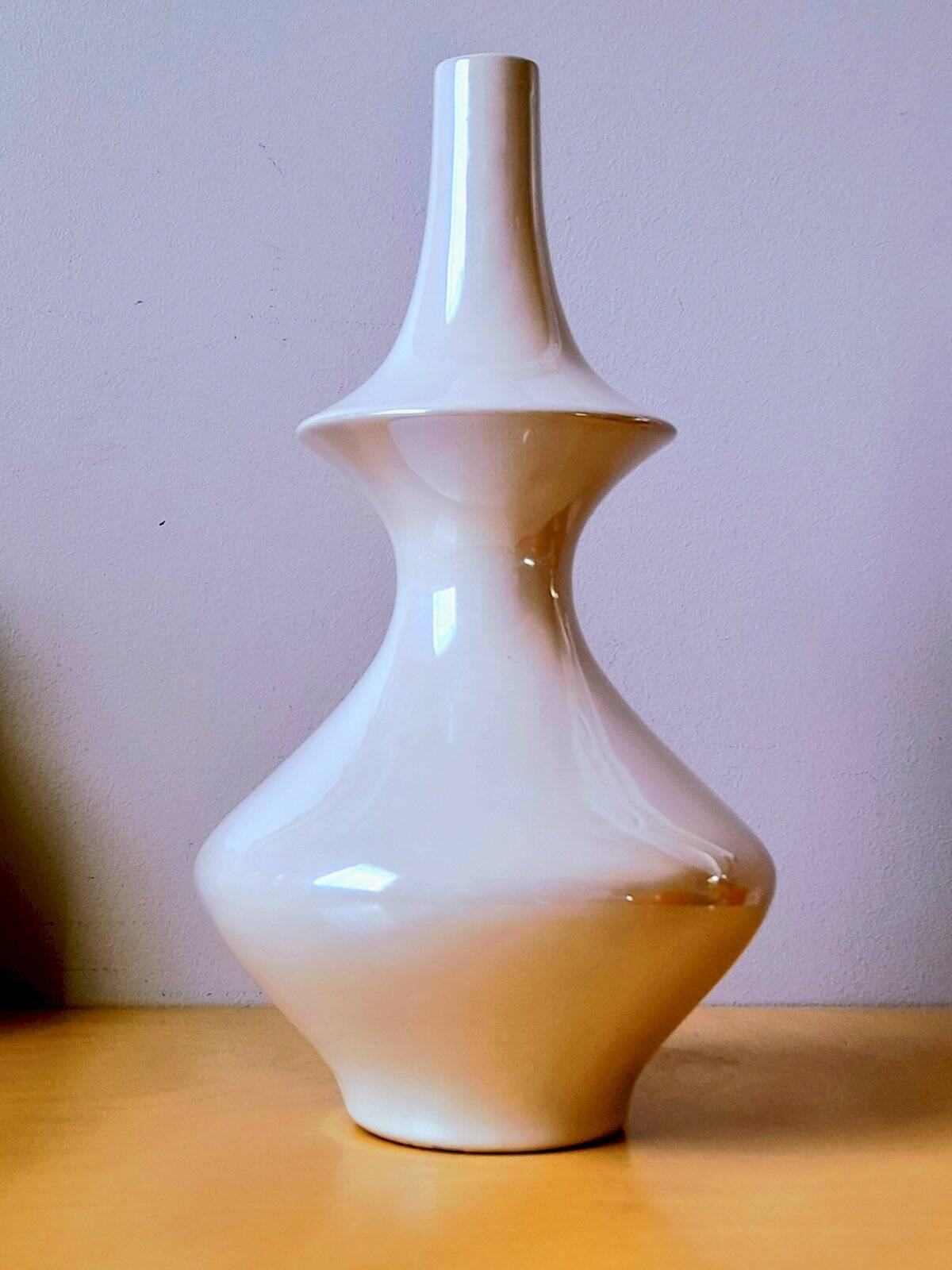 White ceramic vase