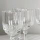 6 Vintage Clear Glass Shot Glasses