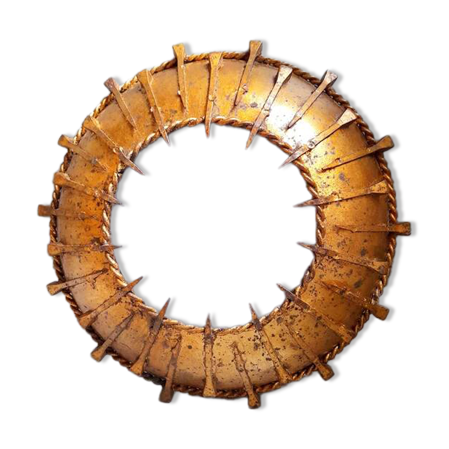 Brutalist sunburst wall light 1960