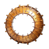 Brutalist sunburst wall light 1960