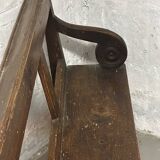 Banc en chêne du 19 e siècle