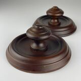 Art Deco wooden hangers, Italy, 1950s, set of 2