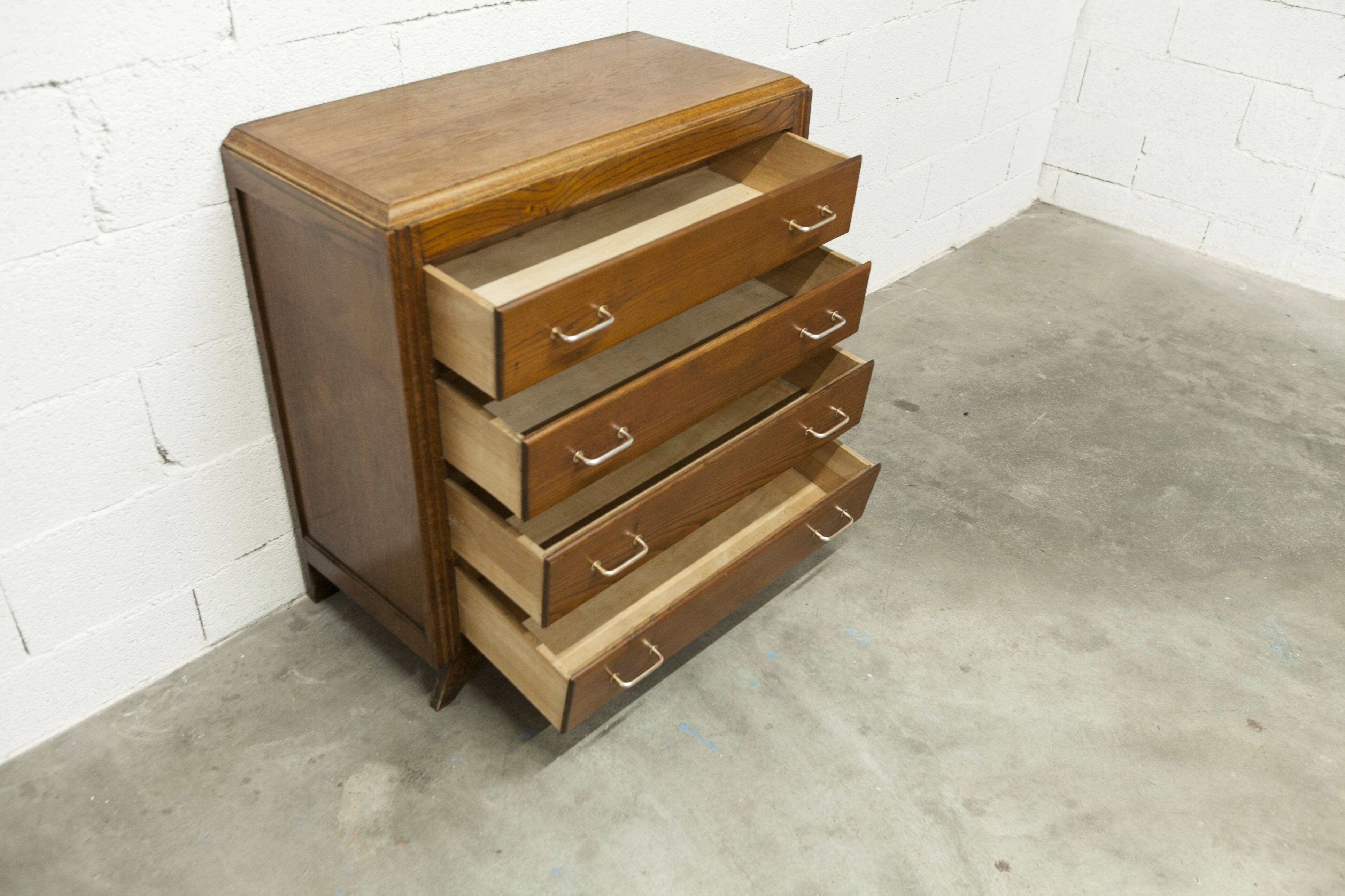 Commode 1930 art déco 86cm 4 tiroirs