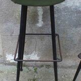 Set of 3 old bar stools 50, 60s