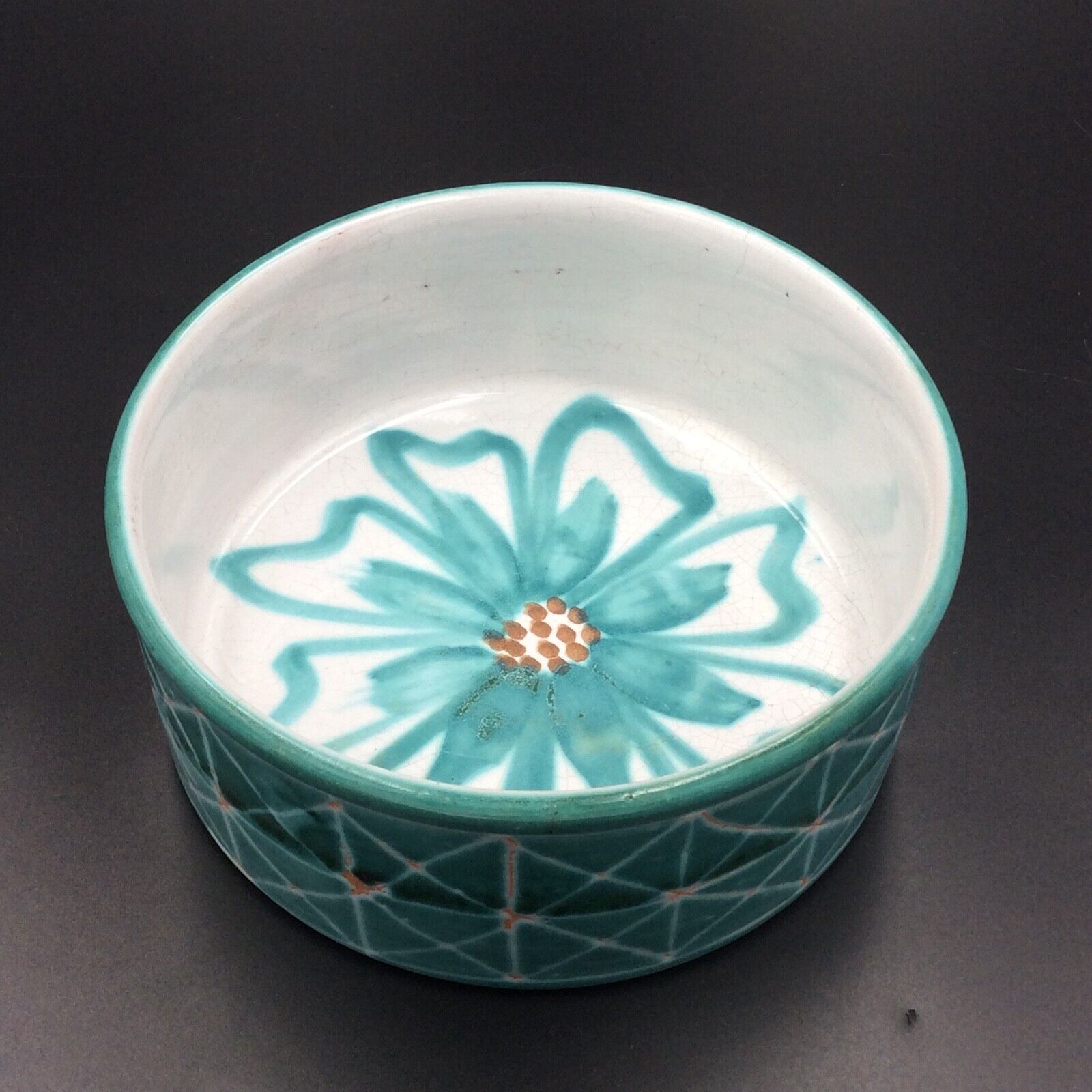 Hollow dish small salad bowl Ceramic R.P. Robert Picault Vallauris Vintage