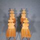 Vintage mid-century brutalist style design Tiroler chair set of 4