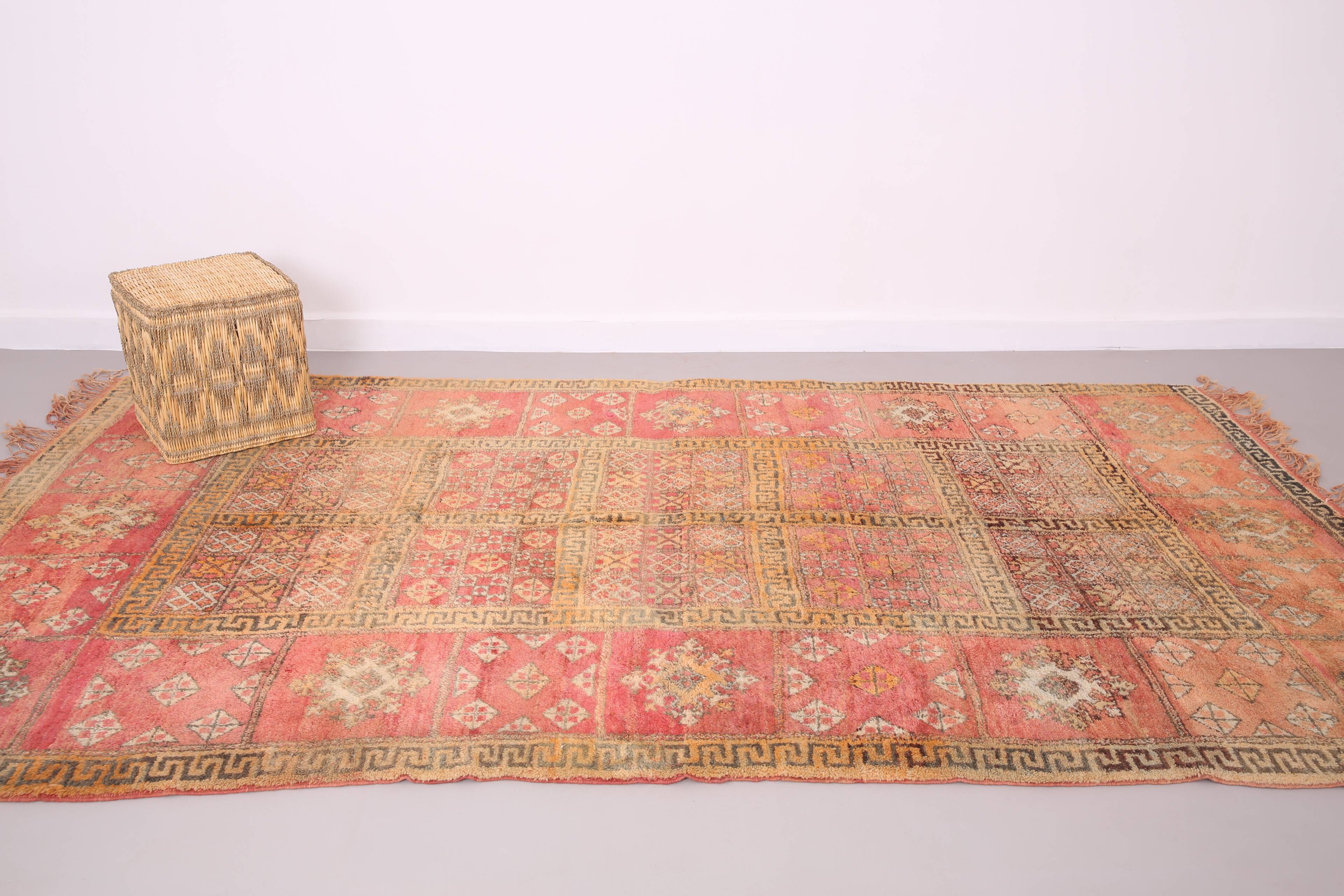 Tapis marocain vintage fait main 177 x 321 cm - Tapis berbère marocain - Tapis en laine