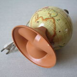 Ancienne lampe jouet mont blanc années 1950/60 globe terrestre en tôle