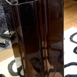 Porte revues Plexiglas Acier marron fume vintage retro deco  Disque Mobilie