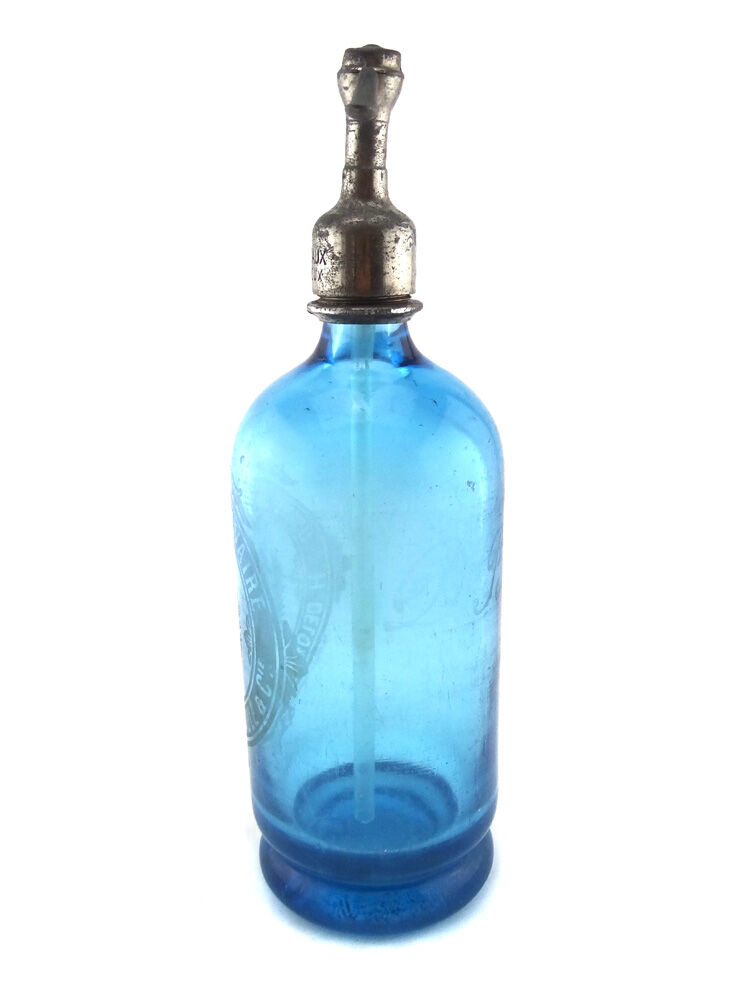 Siphon à eau de seltz bleu saint-malo