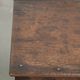 Table basse anglaise antique de style lowboy du XVIIIe siècle en chêne.