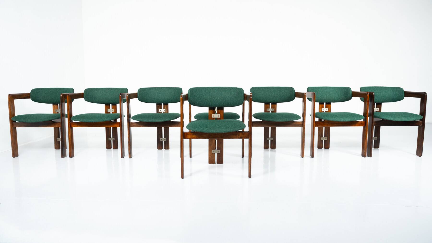 Lot de 8 chaises Pamplona par Augusto Savini pour Pozzi, Italie, années 1960