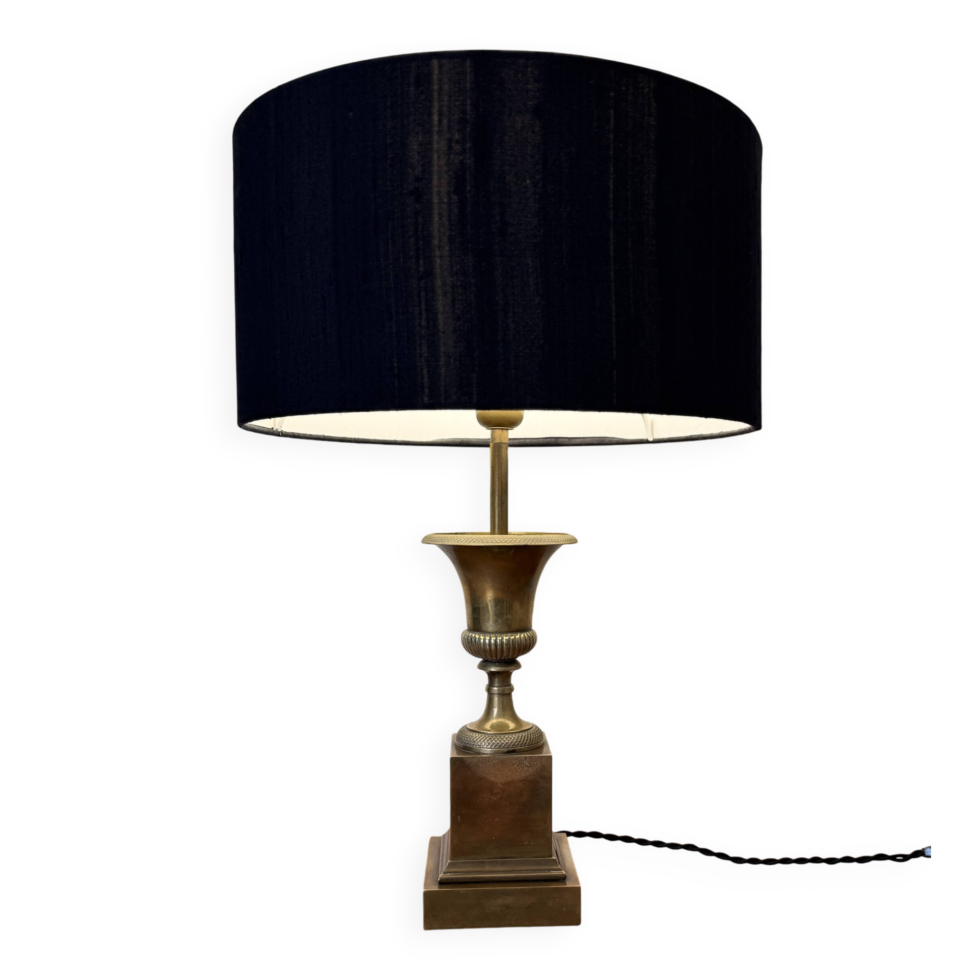 Maison Charles vintage Médicis vase lamp in gilded bronze