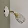 Vintage tulip wall sconce in molded glass