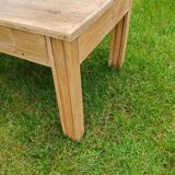 Petite table basse bois brut