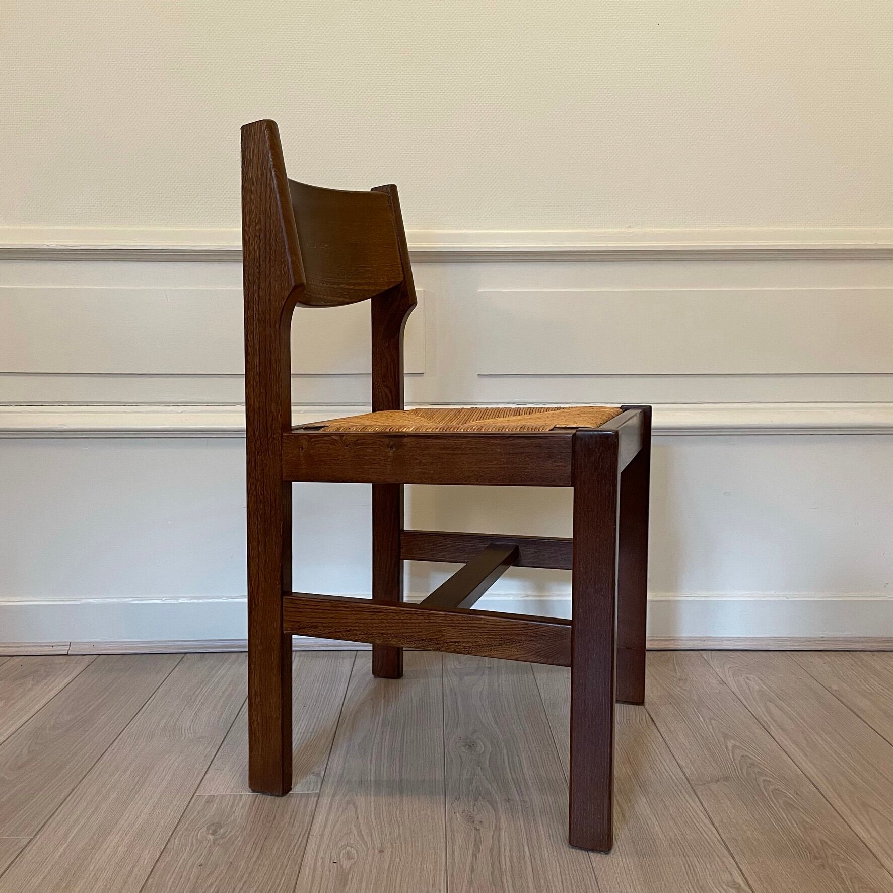 Set 4 Baumann chairs, seat mulch, 1970