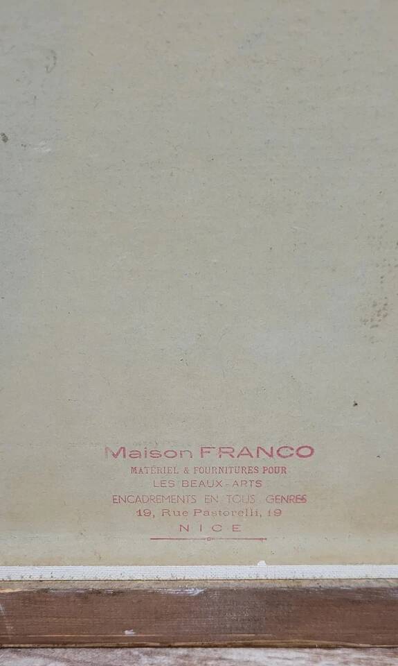 Brémond: Oil painting on panel from the first part of the 20th century