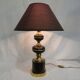 Vintage 70s lamp, painted metal and brass