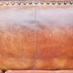 Vintage studded leather club sofa 50/60